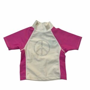 Flap Happy Peace Rash-guard Top